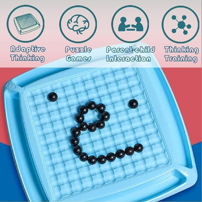Magnet Chess GameBoard for Kids 8-12 yrsdults and Family Strategy Magnet Chess Board Table Games Set. (48 Chess Pieces)