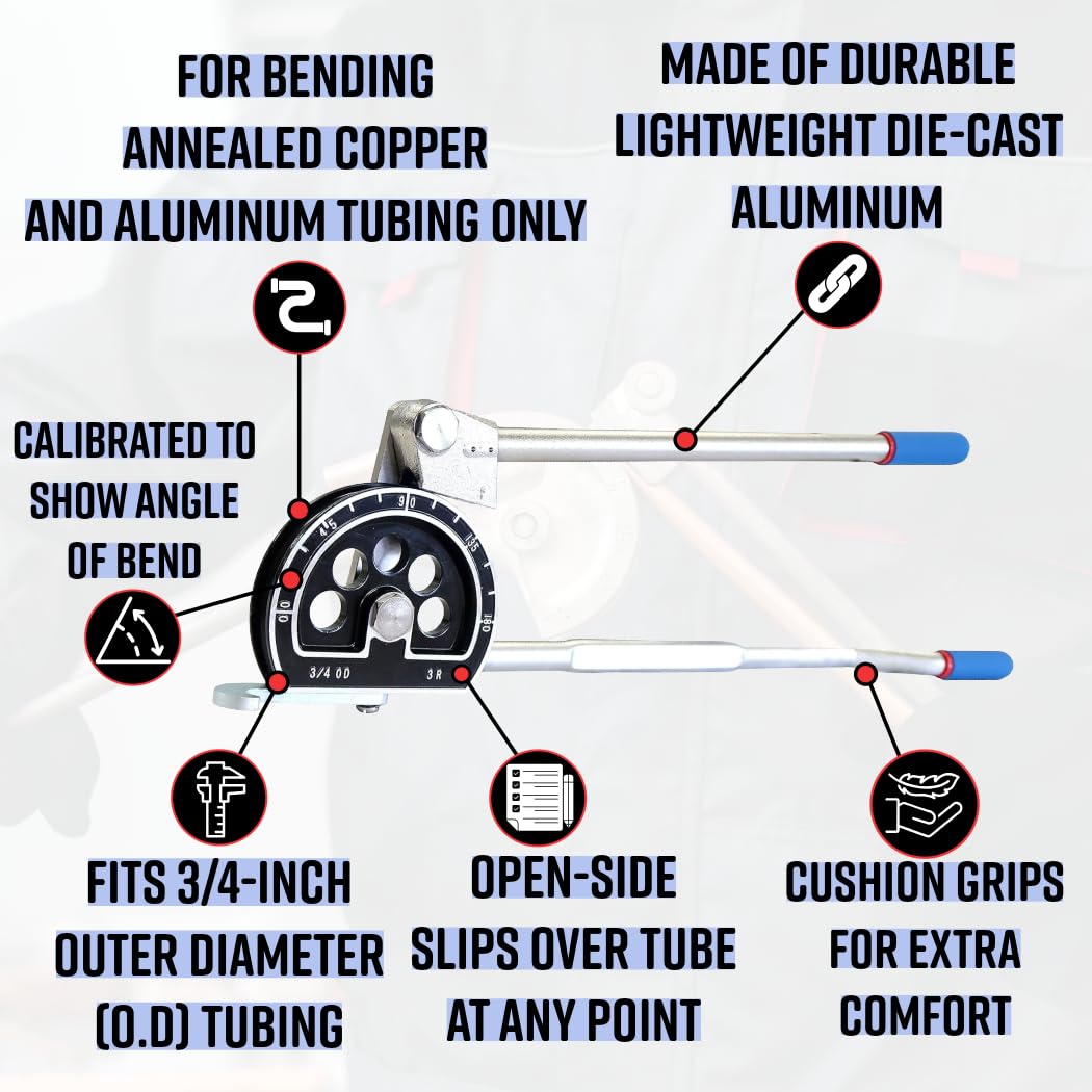 Imperial Tool 364FHA12 Lever Tube Bender for 3/4" O.D. Tubing