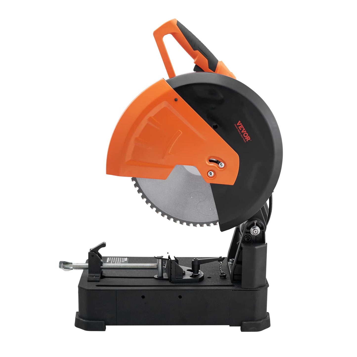 VEVOR Chop Saw, 14''/355mm Blade Diameter Cut Off Saw, 2800W 1200RPM Steel Cutting Machine, 0-45° Adjustable Dry Cut Chop Saw, Miter Saw for Cold Cut Saw for Steel/Iron/Aluminum, Black