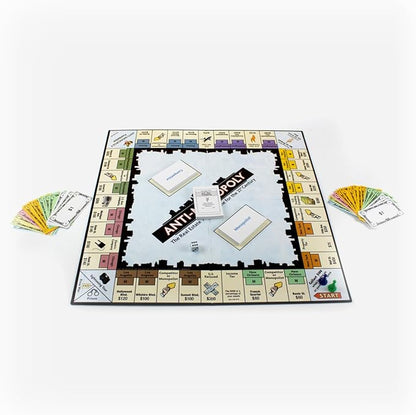 University Games Anti-Monopoly - Fresh Twist on the Classic Real Estate Game for 2-4 Players Ages 8 and Up