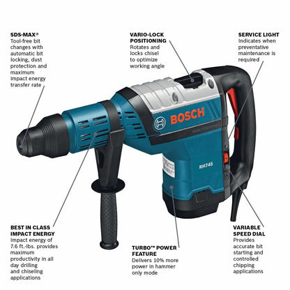 Bosch RH745 SDS-max® 1-3/4 In. Rotary Hammer