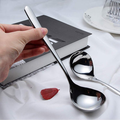 Wenkoni Small Ladles,Sauce,Gravy Soup Spoons Ladles,4 Pack SUS 304 Non-magnetic Stainless Steel 8'' (Color:Silver).