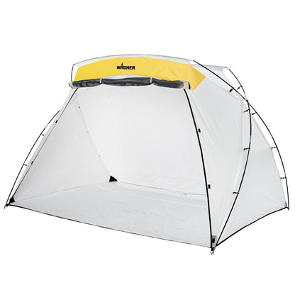 Wagner Spraytech 0529091 FLEXiO 5000 Stationary HVLP Paint Sprayer, Sprays Unthinned Latex & C900038.M Large Spray Shelter with Built-in Floor & Screen, Portable Paint Booth for DIY Spray Painting