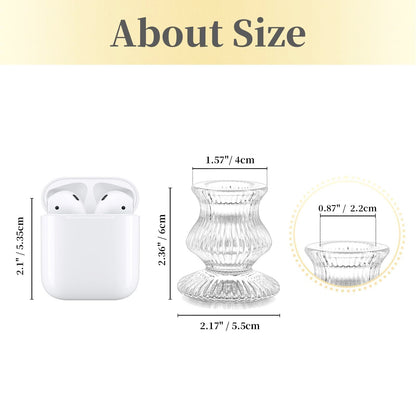 Hewory Glass Taper Candle Holders: 20PCS Clear Candle Holder Candlestick Holders, Crystal Ribbed Candle Sticks Holder Decor for Table Centerpiece Wedding Advent Wreath Christmas Thanksgiving Dinner