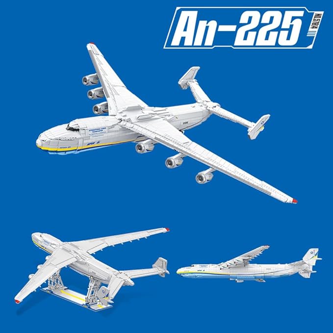 An-225 Large Transport Aircraft Building Blocks Set MOC Airplane Model Building KitsWW2 History Military Fan Model Collection Toys Gifts and Adult 5350 PCS