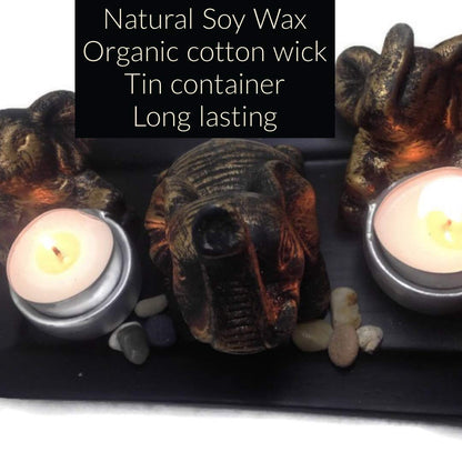 Unscented Organic Vegan Soy Wax Tea Light Tin 20