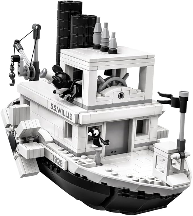 LEGO Ideas 21317 Disney Steamboat Willie Building Kit (751 Pieces)