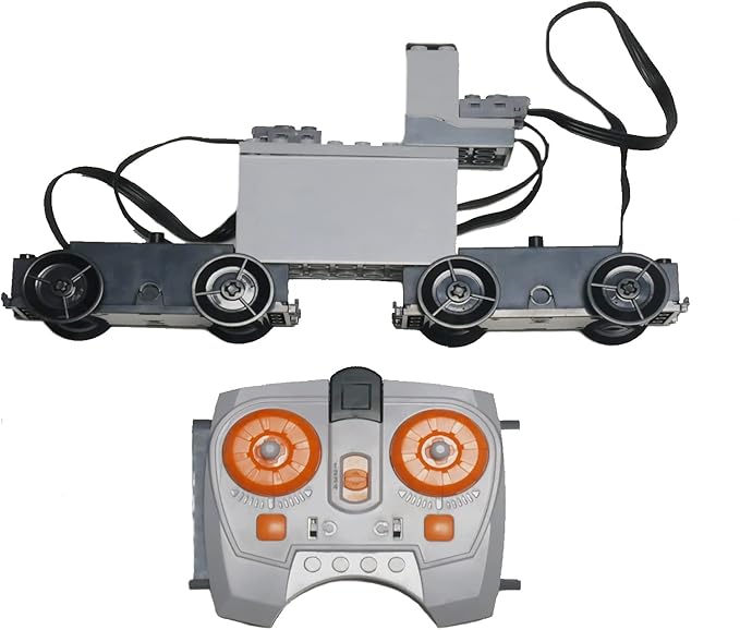 4 Pcs Train Motor kit Power Function Train Motor Set Science and Technology Power Function Kit Remote Battery Box Receiver Set