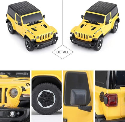 RASTAR RC Toy 1/24 Scale Wrangler JL Remote Control RC Car Rubicon Model Vehicle for Kids Yellow