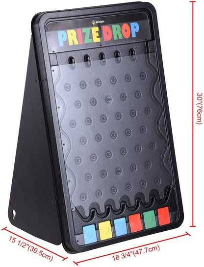 ZeHuoGe 30 Prize Drop Boards Disk Game Foldable Stand Customizable 6 Slots with 10 Pucks for Carnival Tradeshow Party