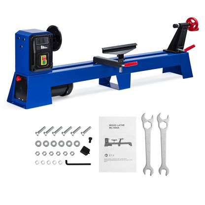 GarveeTech Wood Lathe, 14 in x 40 in, Power Wood Turning Lathe 400W, 4 Speed 1040/1480/2130/2980RPM, Benchtop Wood Lathe for High Speed Sanding and Polishing of Finished Work