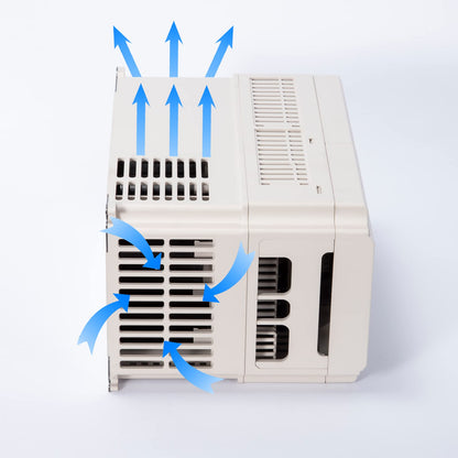 MOLLOM VFD 220V 7.5KW 32A 10HP Single or Three Phase Input to 3 Phase 0-3000 Hz Output Variable Frequency Drive Control Inverter for Spindle Motor CNC Speed Control