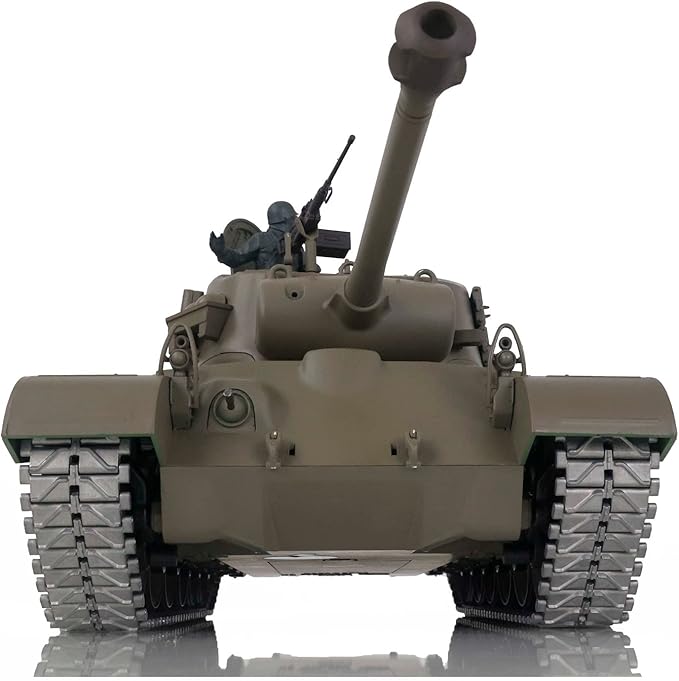 TOUCAN RC HOBBY Pro.Edition RTR Henglong 1/16 TK7.0 Upgraded M26 Pershing RTR RC Tank 3838 Metal Tracks BB Airsoft Smoke Effect IR Battle with Sticter for Ages 14+