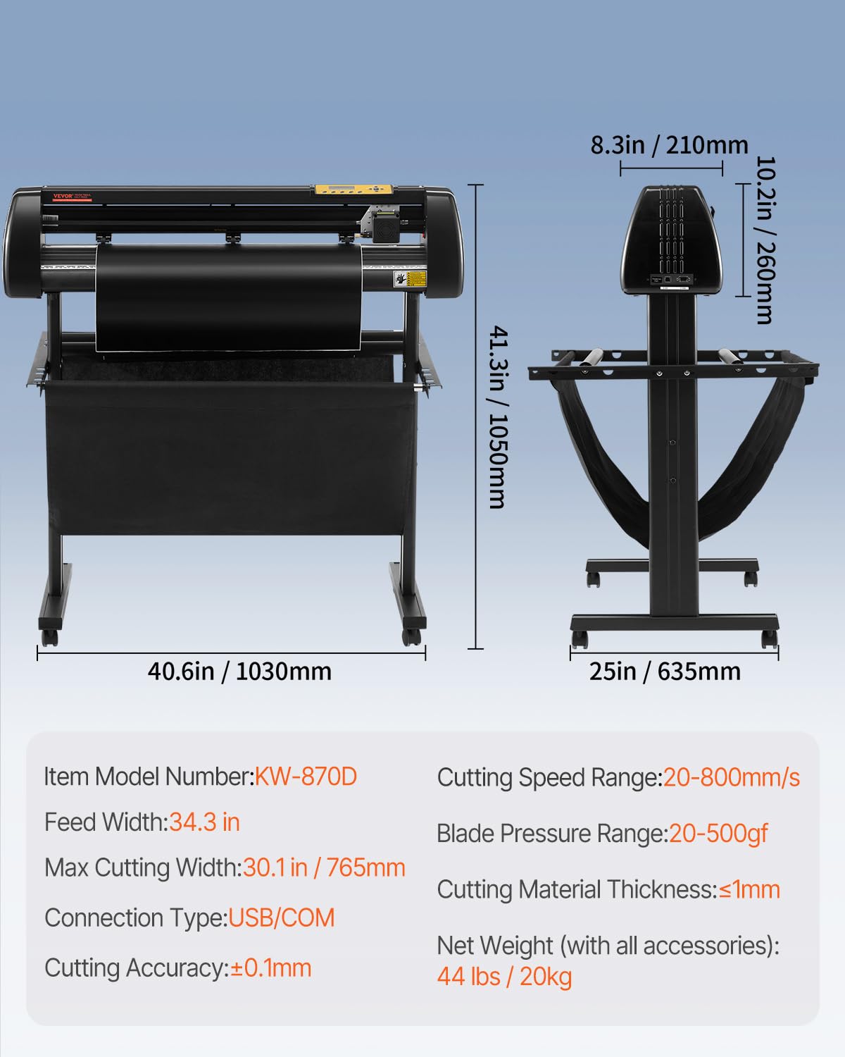 VEVOR Vinyl Cutter 34 Inch Bundle, Vinyl Cutter Machine Manual Vinyl Plotter Cutter with Signmaster Software for Design and Cut, with Supplies and Tools