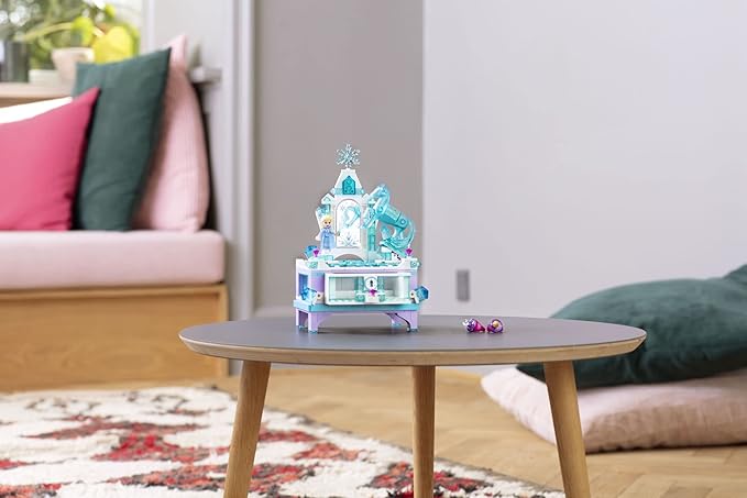 LEGO Disney Frozen 2 Elsa's Jewelry Box Creation Building Toy 41168 Make a Jewelry Storage Box with Lockable Drawer &amp Mirror Collectible Disney Gift Idea with Princess Elsa Mini-Doll and Nokk Fig