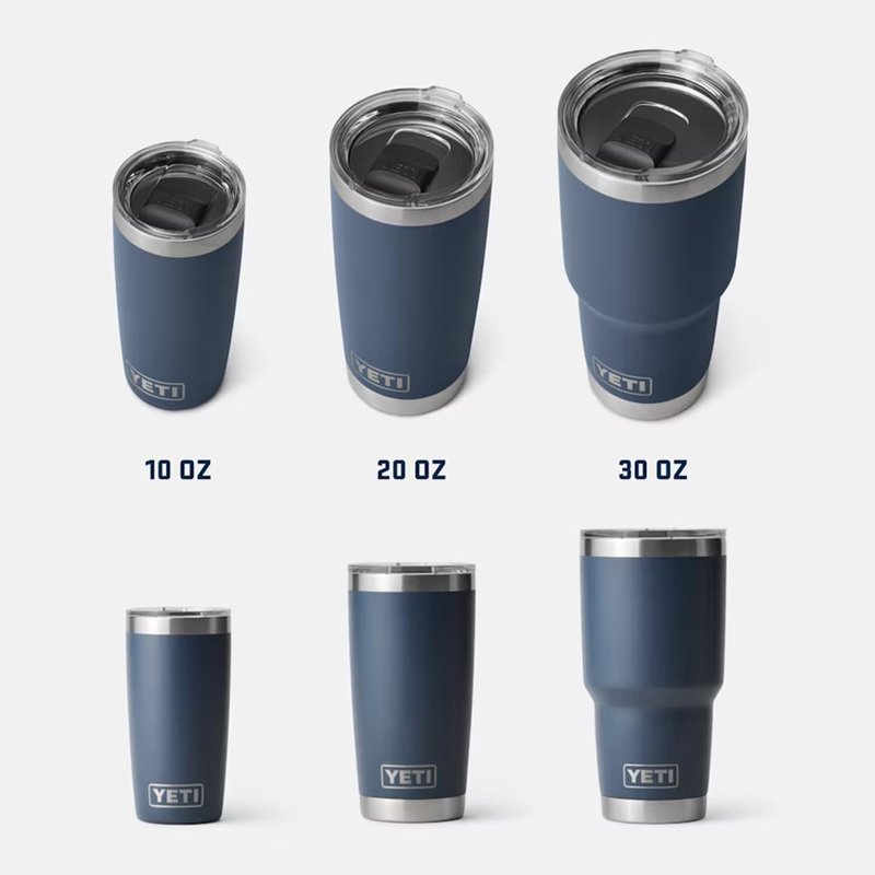 YETI Rambler 20 oz Tumbler, Stainless Steel, Vacuum Insulated with MagSlider Lid, Big Sky Blue
