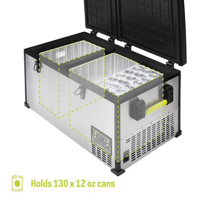 Goal Zero Alta 80, Portable Fridge and Portable Freezer, Energy Efficient, 78 L, Dual Zone Compartments