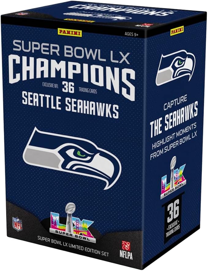 Panini Super Bowl LX Champions Seattle Seahawks Trading Cards Set 36 Cards Limited Edition NFL Licensed