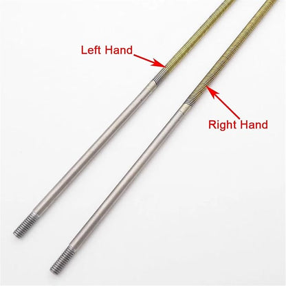RC Boat 4mm 350mm Flexible Shaft CW CCW Drive Cable Shaft Strut Mount 36mm Propeller for RC Boat Speed Mono V Oval Catamaran(Left Hand)