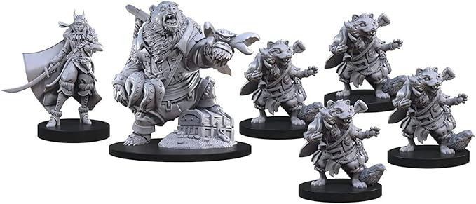 Steamforged Games Animal Adventures Faraway Sea Sourcebook with 10 Battle Maps Bundle with Miniatures: Raiders of the Lost Coast Time in a Bottle Animals Cats and Dogs of the Faraway Sea (6 Items)