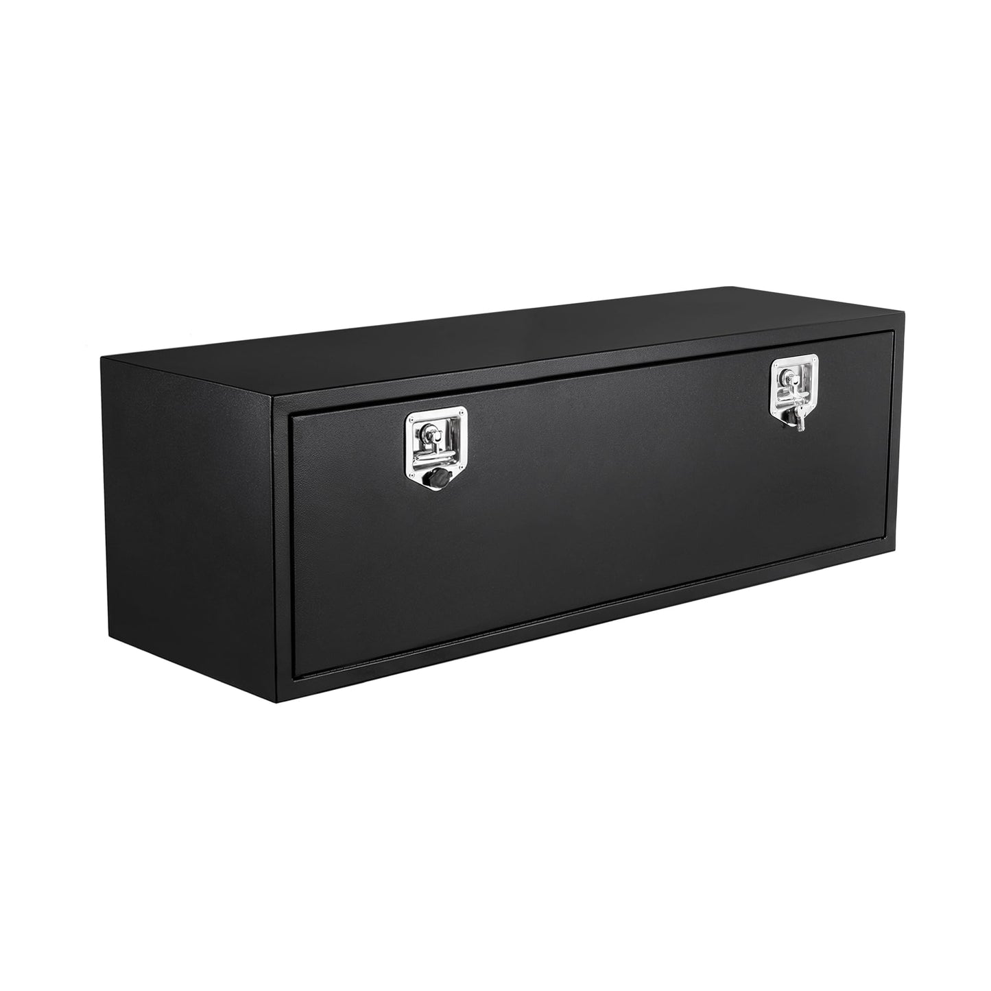 48'' Black Steel Truck Tool Box, 48"x 18"x 18", Heavy Duty Storage With Lock and Keys, Utility Tool Chest for Pickup Truck Bed, RV