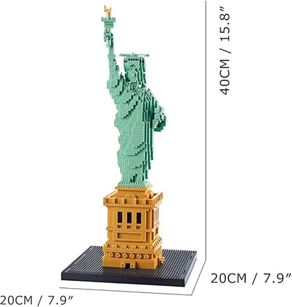 Statue of Liberty Micro Brick Building Set (2810 Pieces) – Landmark Model Educational Toy Gift for Kids and Adults