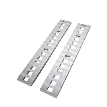 Aluminum Trailer Ramps, 6000LBS Capacity Heavy-Duty Loading Ramps for Bike, Motorcycle, Tractor, ATV/UTV, Trucks, Auto Hauler- with Knife & Hook Ends, 2pcs (84 X 14 Inch)