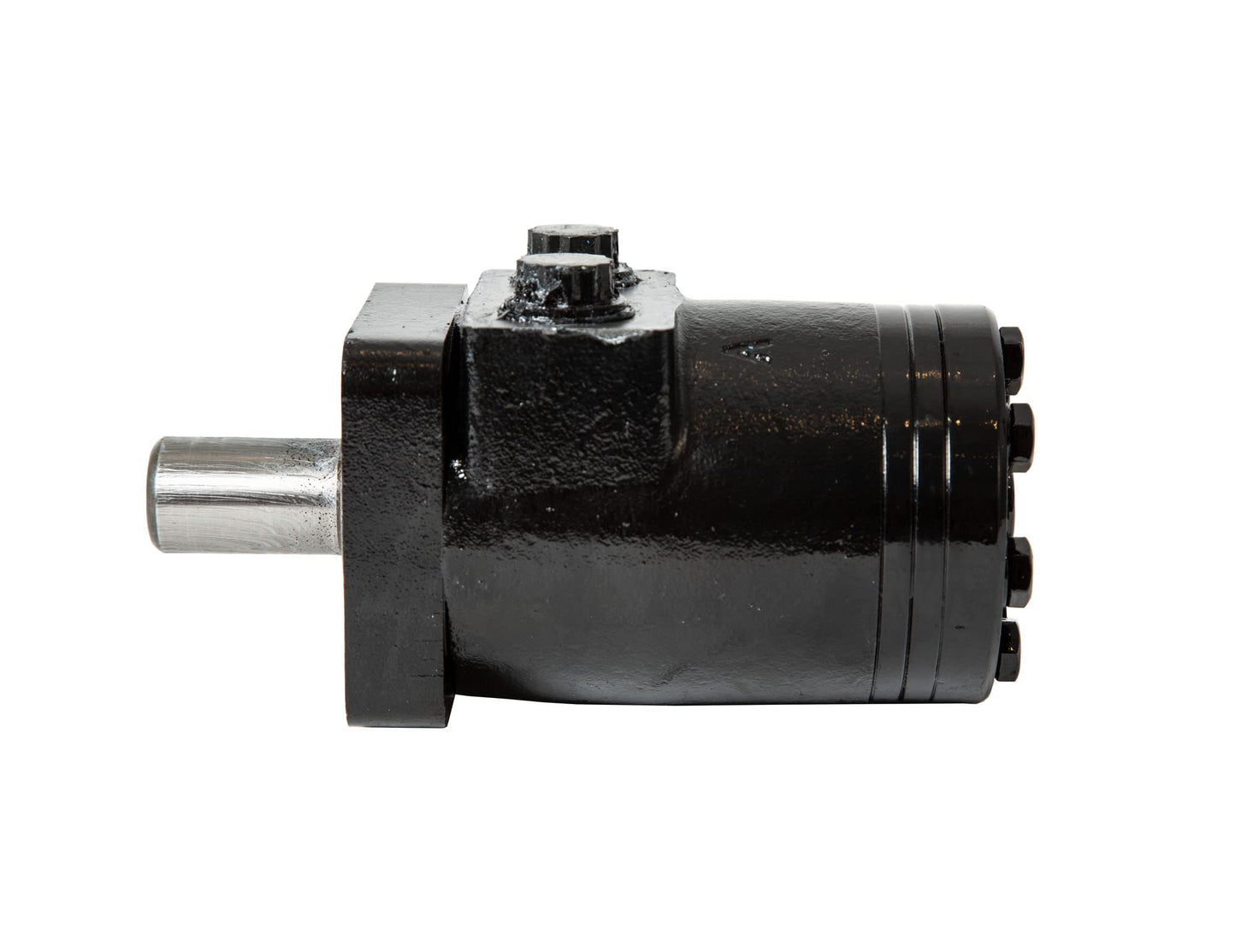 Buyers Products CM004P Hydraulic Motor, 4 Bolt Mount Type, 0.25 Inch Shaft Keyway, 1 Inch Round Shaft, 1/2 Inch NPT, 3.1 CIR Displacement