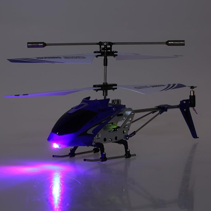 GoolRC Remote Control Helicopter S107/S107G RC Helicopters 3 Channel Mini Helicopter with Gyro for Beginners (Blue)