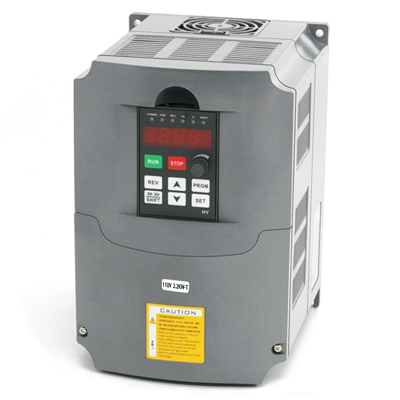 Huanyang VFD,110V 1-Phase to 220V 3-Phase,Variable Frequency Drive,for 220v 3phase 50/60hz Motor Speed Control (110V Input/220v Output-3hp)