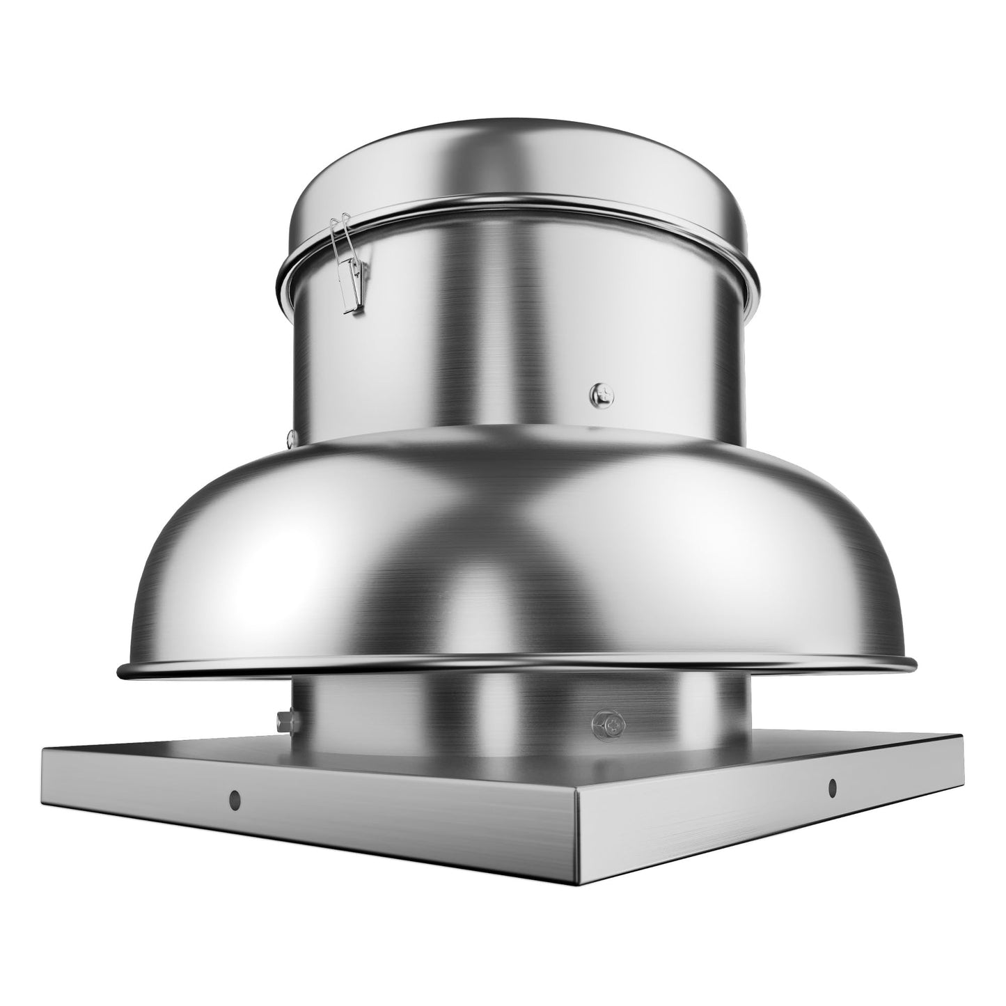 MilleLoom 2400 CFM Upblast Roof Exhaust Fan, High-Speed Direct Drive with Upgraded Motor, 25" Fan Base, Silent Operation Weather-Resistant Ventilation for Restaurants, Factories, Warehouses