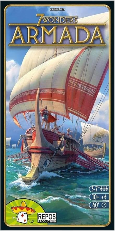 Asmodee 7 Wonders Armada Expansion - Naval Warfare and Enhanced Player Interaction Strategy Game for Kids &amp Adults Ages 10+ 3-7 Players 40 Minute Playtime
