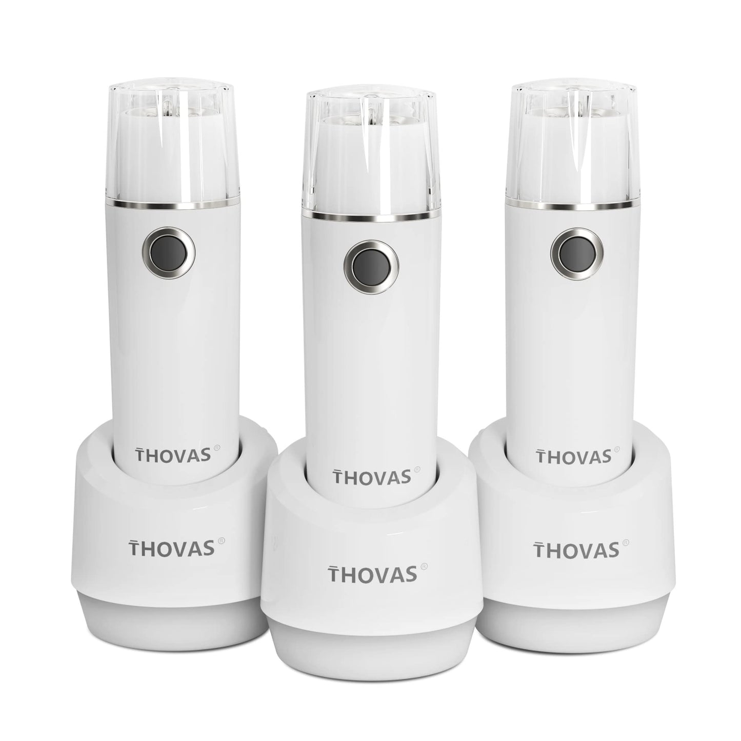 THOVAS Emergency LED Flashlight, Power Failure Light, Plug-in Flashlight for Home, Rechargeable Power Failure Flashlights, Handheld Lights Perfect for Hurricane, Survival Kits Emergencies 3 Pack