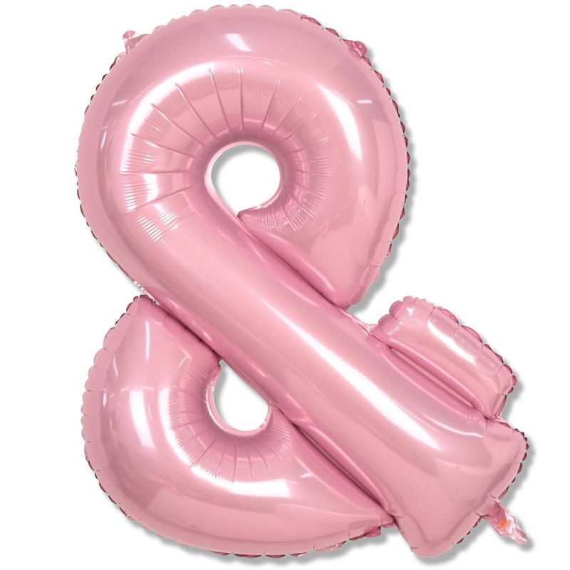 40 Inch Pastel Pink Letter Balloons, Baby Pink Giant Custom Foil Alphabet Balloon &, Mylar Self Inflating light pink Symbol &, Helium Letter & Balloon for Women Girls Birthday Party Decorations