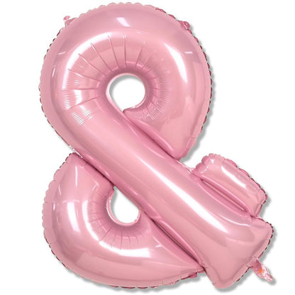 40 Inch Pastel Pink Letter Balloons, Baby Pink Giant Custom Foil Alphabet Balloon &, Mylar Self Inflating light pink Symbol &, Helium Letter & Balloon for Women Girls Birthday Party Decorations
