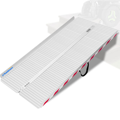 Ruedamann 6FT Wheelchair Ramp, 33" Extra Wide Aluminum Ramps for Wheelchairs for Home, 1000 LBS Capacity Portable Ramp with Handle, Non-Slip Wheelchair Ramps for Home Steps, Entry, Stairs, Doorways