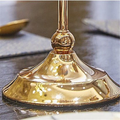 cfycfy987 Candelabra Candle Holders Wedding Centerpieces Metal Crystal Candlestick Holders Stand for Table Party Church Decor Candle Sticks Holder(Large)