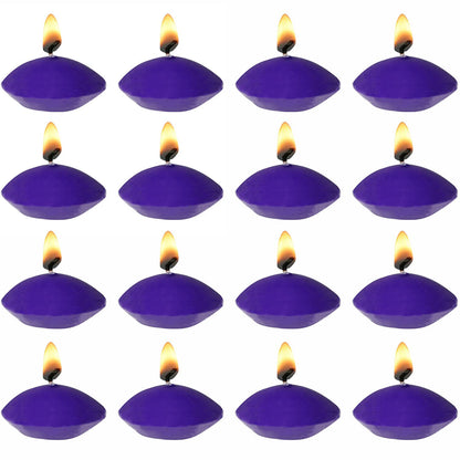 XGNG 2 Boxes 20PCS Round Burning Candles, Small Tea Light Candles, Unscented, Purple