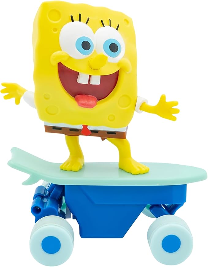 Spongebob Squarepants Surfs Up RC Vehicle - Full-Function Remote Control Spongebob Toy with Surfboard Controller Real Surf Action Play for Kids Ages 3+