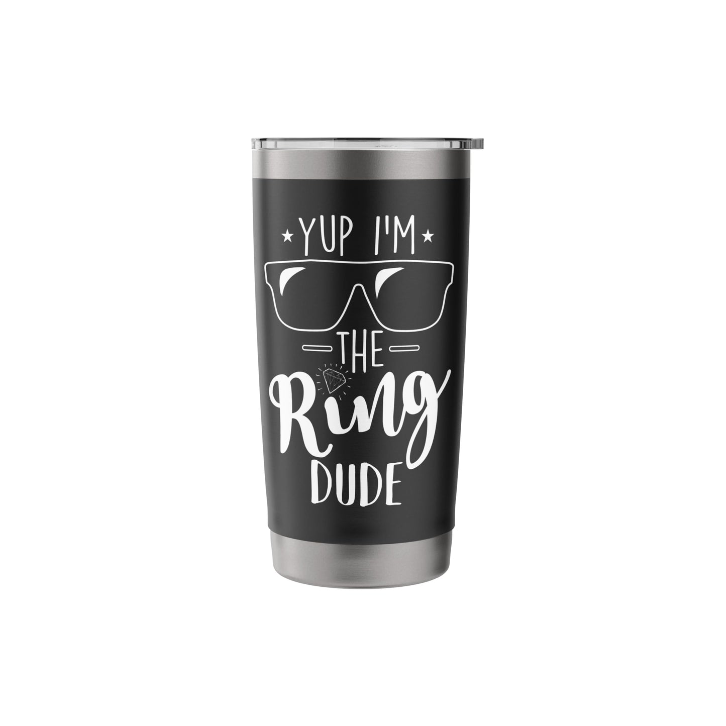 Yup I'm The Ring Dude Funny Ring Bearer Wedding Gift Stainless Steel Insulated Tumbler