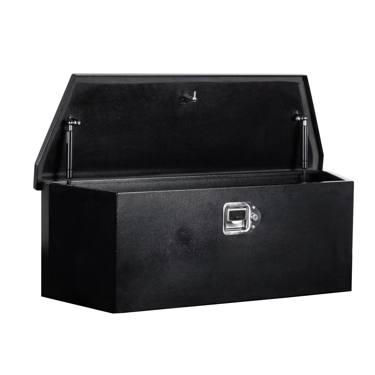 YRCHOFQU 35 Inch Underbody Truck Tool Box Steel Metal Trailer Tongue Box with Handled-Lock Waterproof Heavy Duty Organizer for Trucks RVs ATVs 35x11.8x11.8 Inch Black