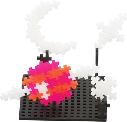 PLUS PLUS Learn to Build Set Interlocking Mini Building Blocks 3D Puzzle Construction Stem Toy for Kids - Glow in The Dark Mix 400 Pieces
