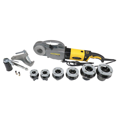 Steel Dragon Tools 600 PRO MAX 1/2 in. - 2 in. Handheld Power Pipe Threader fits RIDGID 11-R NPT Pipe Threading Die Heads with Carrying Case