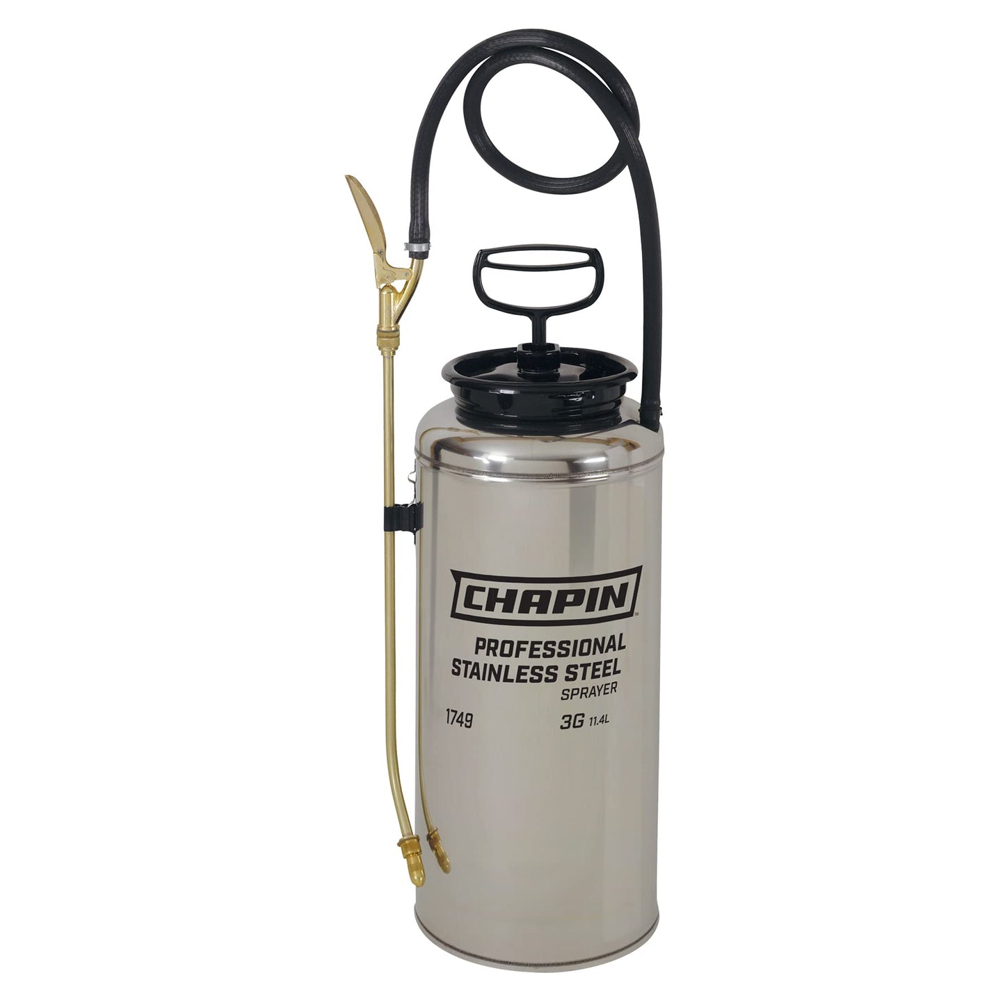 Chapin International 1749 3-Gallon Industrial Stainless Steel Sprayer for Fertilizer, Herbicides and Pesticides (1 Sprayer/Package)