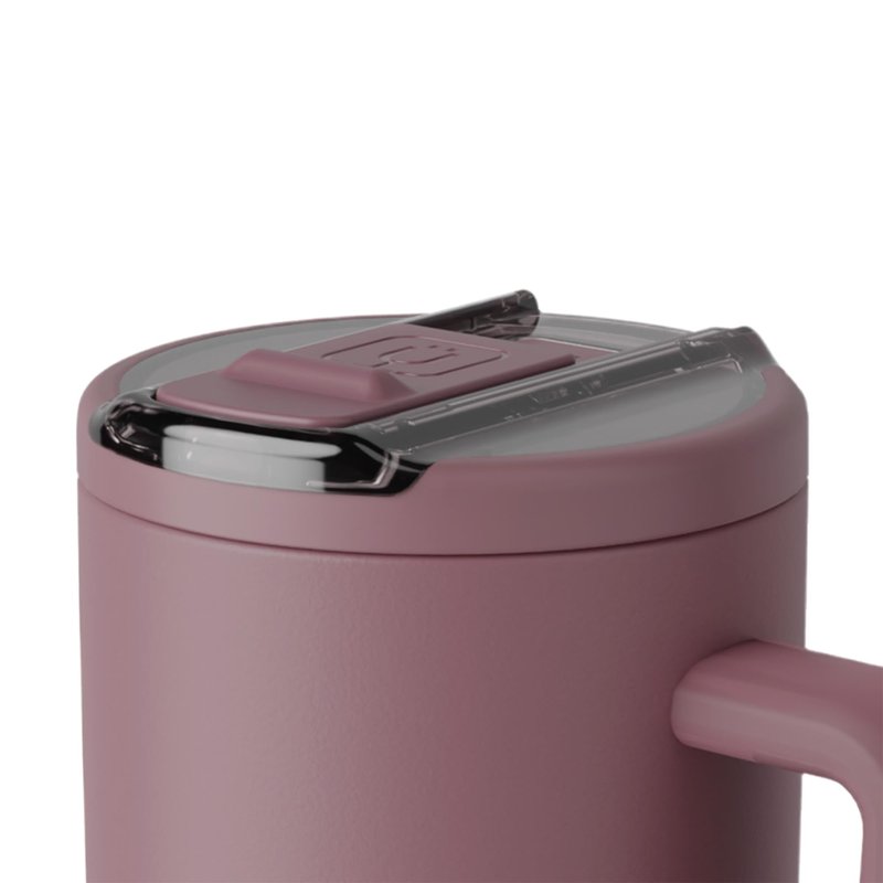 BrüMate Era Flip 40oz Tumbler with 100% Leakproof Covered Straw Lid | Hygienic Covered Straw | Insulated Stainless Steel Water Bottle with Handle | Cup Holder Friendly | BPA-Free (Rose Taupe)
