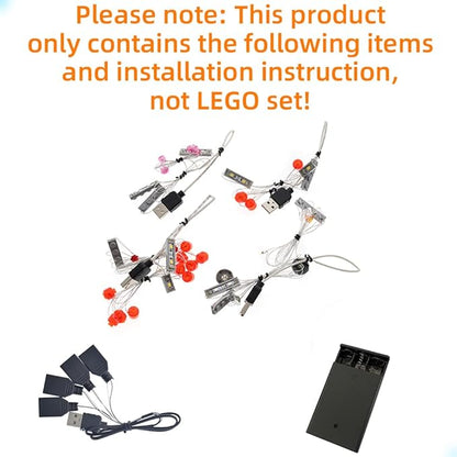 LED Light Kit Compatible with Lego NINJAGO City - Lighting Set for NINJAGO 70620 Building Model (Model Set Not Included)