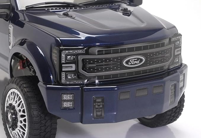 Helidirect CEN Racing 1/10 RC Crawler - F-450 SD KG1 Wheel Edition 4WD RTR Truck All-Terrain Water-Proof Axial SCX10 for RC Hobbyists Blue Galaxy