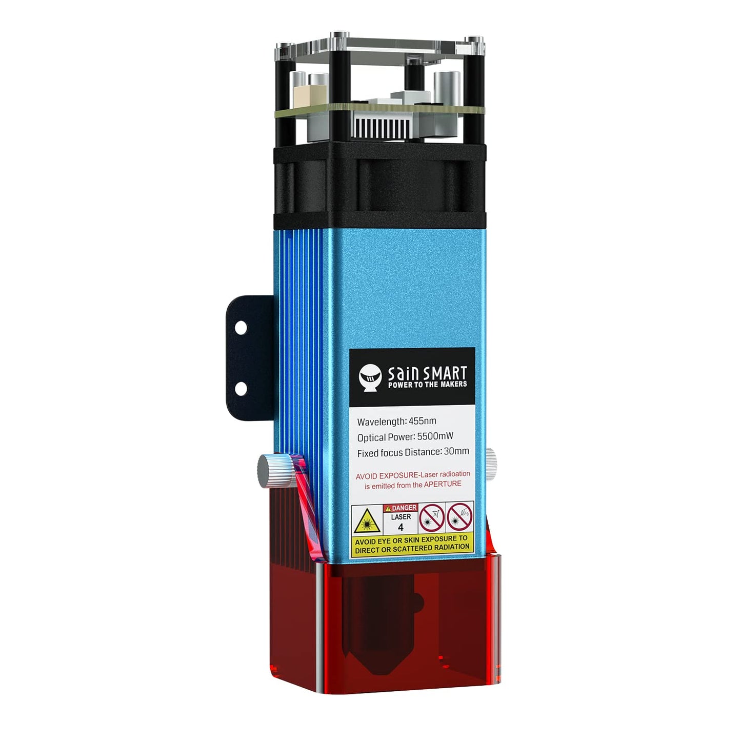 Genmitsu CFL55 Compressed Spot 5.5W FAC Laser Module, 0.1mm*0.1mm Laser Spot, for 4040-PRO & 4040-PRO MAX, 3020-PRO Ultra, 3030-PROVer MAX, PROVerXL 4030, 4030V2, 6050 Plus CNC Router Machine