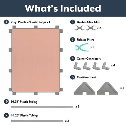 Children's Factory Big Screen PlayPanel, Kids Room Divider, Classroom Privacy Screen, Cantilever Feet Included, Clay