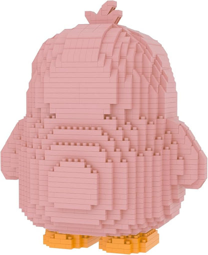 Larcele Micro Building Blocks Animal Set DIY Mini 3D Building Toy Bricks1519 Pieces KLJM-07 (Dizzy Penguin)